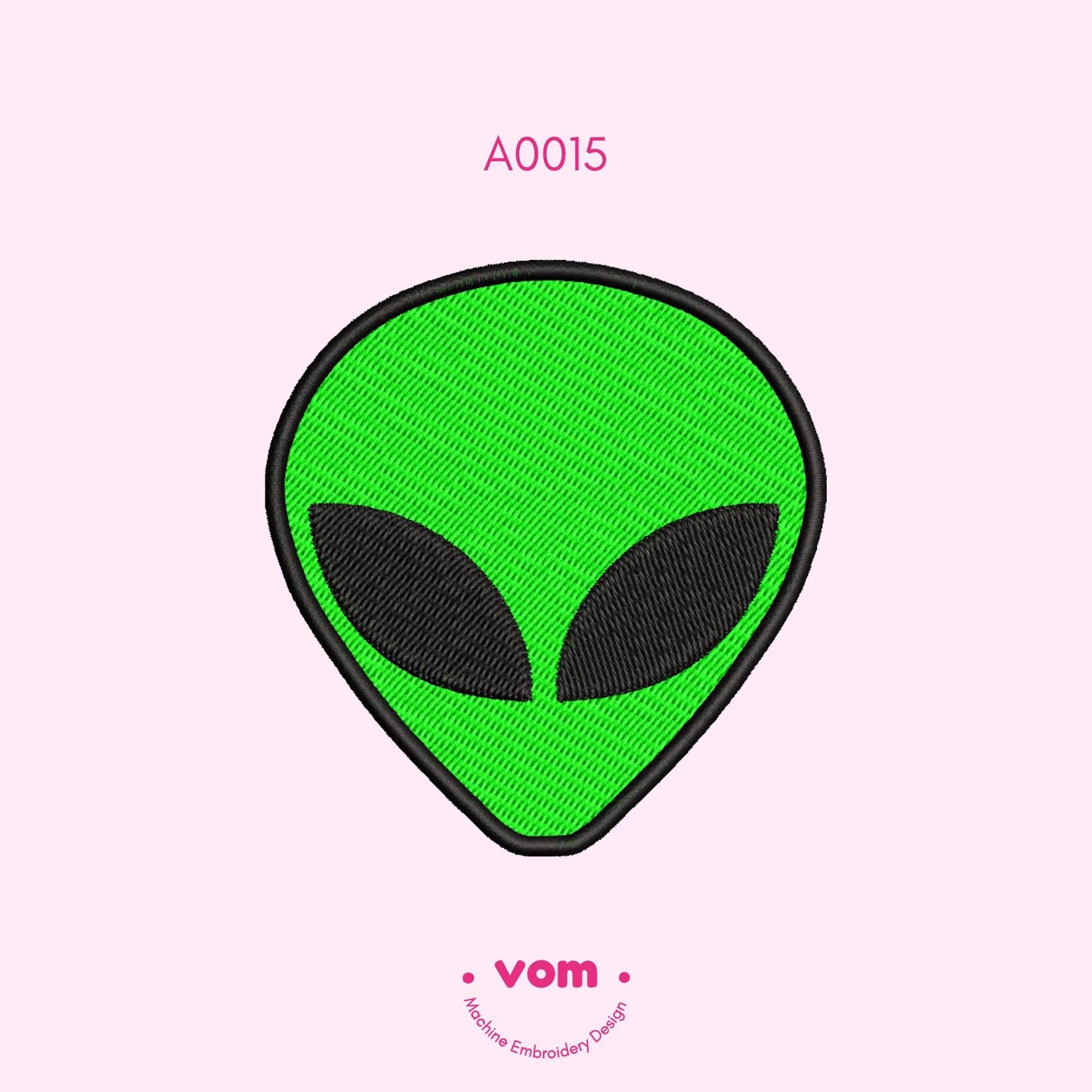Alien - Machine Embroidery Design - in 15 sizes!