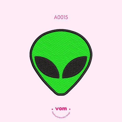 Alien - Machine Embroidery Design - in 15 sizes!