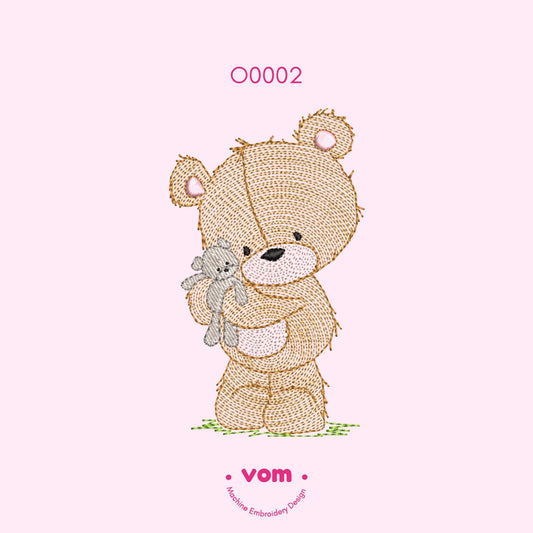 Little Bear - Machine Embroidery Design - 7 Sizes!