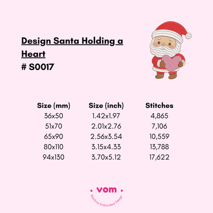 Santa Baby Embroidery Collection - 5 Cute Baby Santa - Machine Embroidery Designs