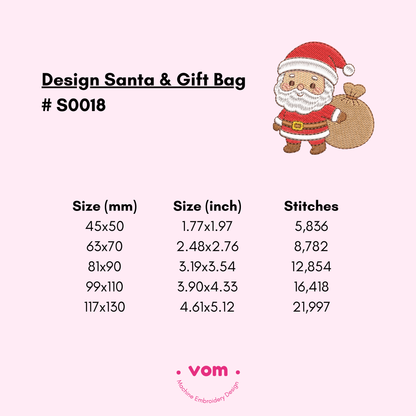 Santa Baby Embroidery Collection - 5 Cute Baby Santa - Machine Embroidery Designs