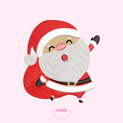 Santa Claus Embroidery Design - Cute and Festive Christmas Pattern for Machine Embriodery - Digital File - 7 Sizes